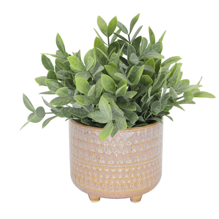 Mistana™ 4.5'' Artificial Eucalyptus Plant in Planter & Reviews Wayfair